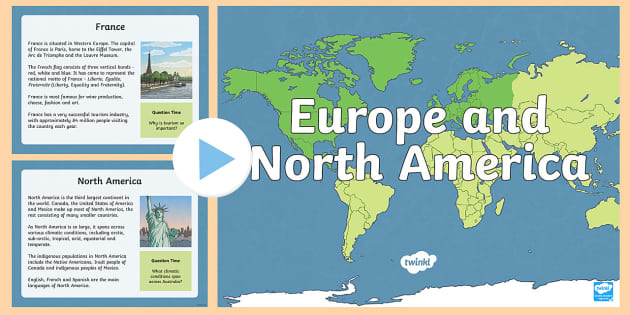Europe and North America PowerPoint