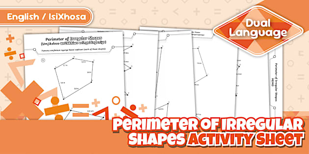 Grade 7 Maths - Term 2 - Perimeter of Irregular Shapes Activity Sheet ...