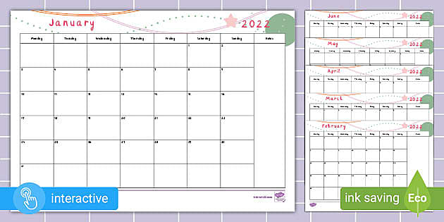 monthly calendar planning template 2022 twinkl busy bees