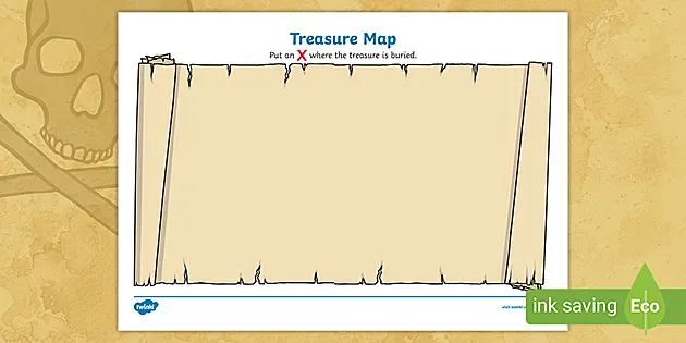 treasure map templates for children