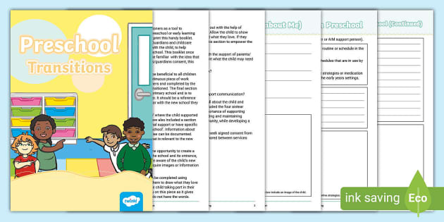 Preschool Transitions Booklet | Early Years | Twinkl