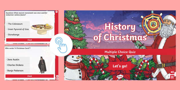 Multiple Choice History Of Christmas Quiz - 3-6 - Events