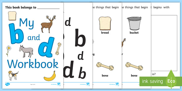 Beginning letter- b or d?: English ESL worksheets pdf & doc