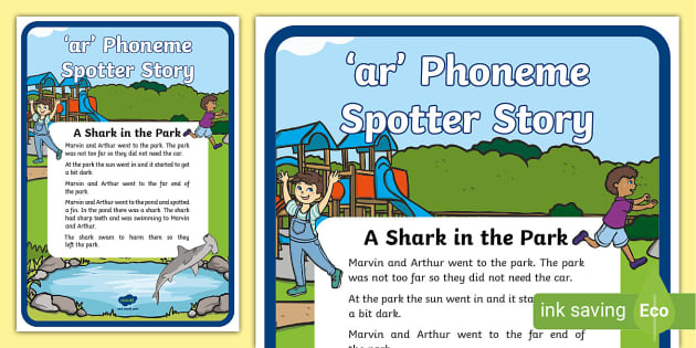 Shark in the Park Flashcards and Game cards - Kids Club English