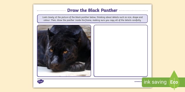 * NEW * Draw the Black Panther Art Activity, Black Panther