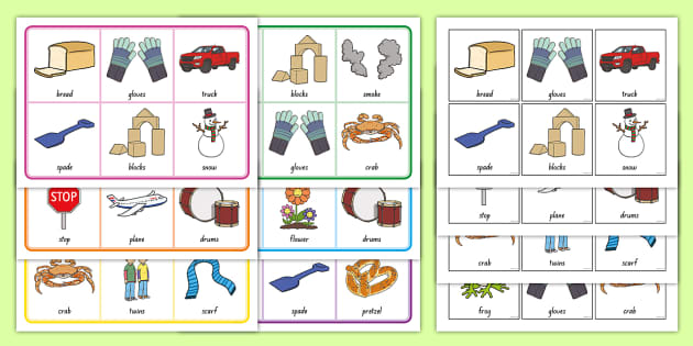 Consonant Beginning Blend Bingo (teacher made)