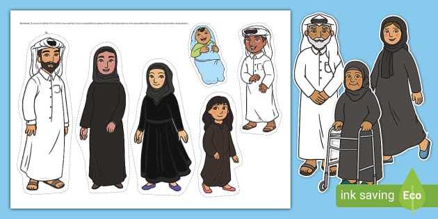 emirati family clipart 5