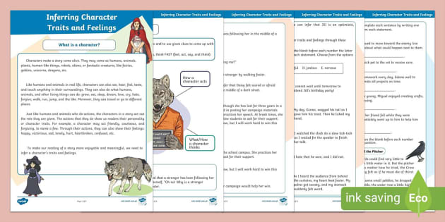 Inferring Character Traits And Feelings | Grade 3 | Twinkl