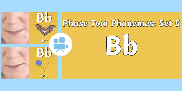 Phase 2 Phonemes : Set 5 'b' Video (professor Feito)