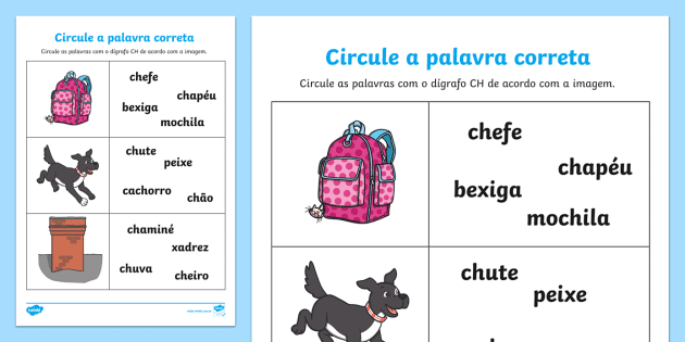 Atividades com CH - Educação Infantil