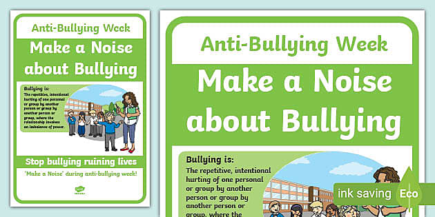 Free, printable anti-bullying campaign poster templates