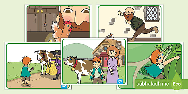 Jack and the Beanstalk Story Elements Picture Cards - Twinkl