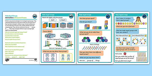 white rose maths compatible year 1 make equal groups
