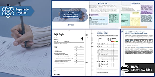 AQA GCSE Physics Paper 1 Higher Walking Talking Mock