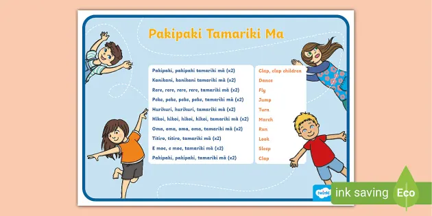 Simon Says Game in Te Reo Māori - Whakarongo Mai Tamariki Mā