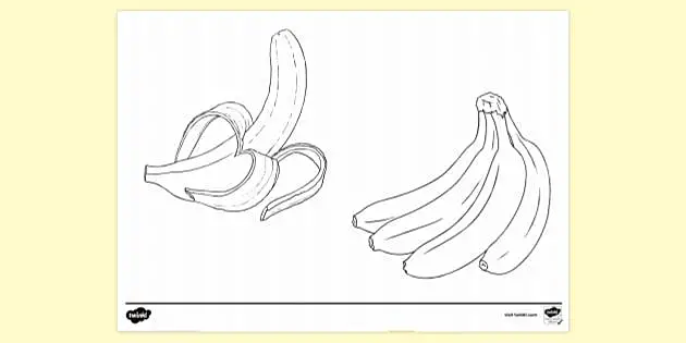 64 Coloring Book Pages Of Bananas  Latest HD