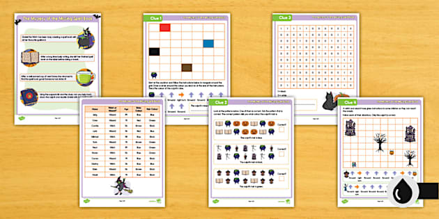 Halloween-Themed Unplugged Coding Mystery - Twinkl