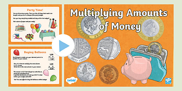 multiplying money challenge worksheet teacher made