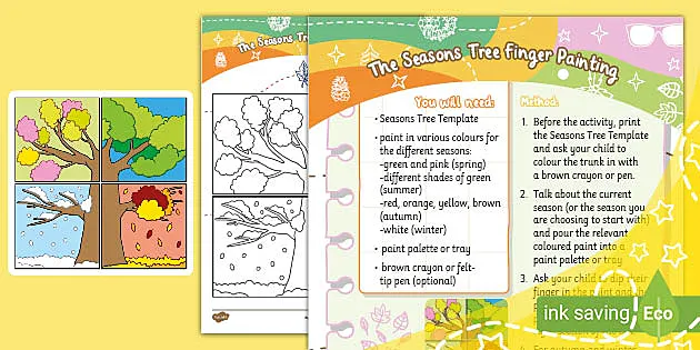 Four Seasons Toddler Finger-Painting