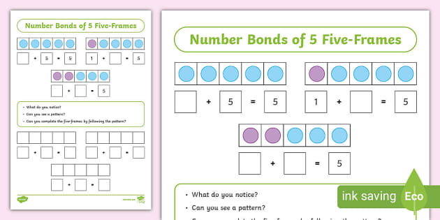 number-bonds-to-5-five-frame-activity-teacher-made