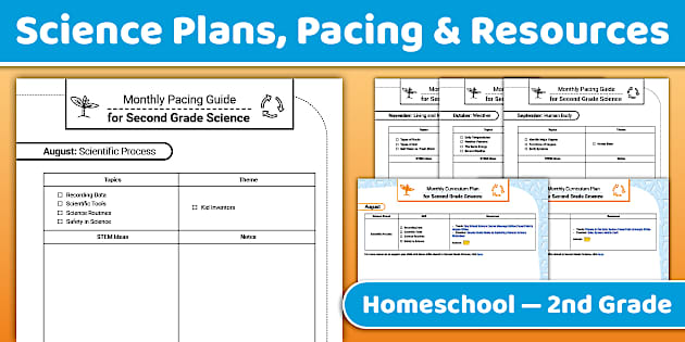 Grade 2 Science Plan, Pacing & Resources for Homeschool