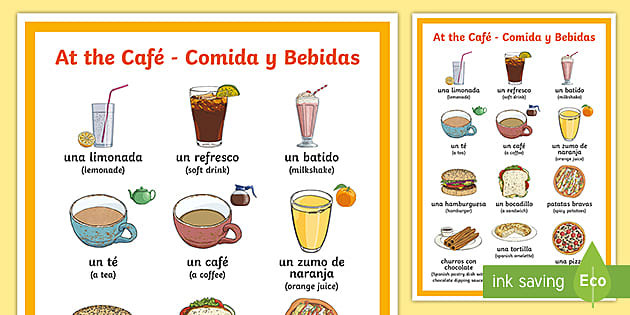 Dicionário ilustrado - Bebidas: Español ELE hojas de trabajo pdf & doc