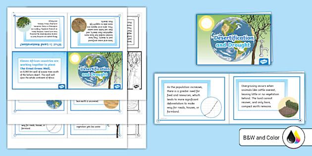 Desertification and Drought Fact File Mini Book - Twinkl