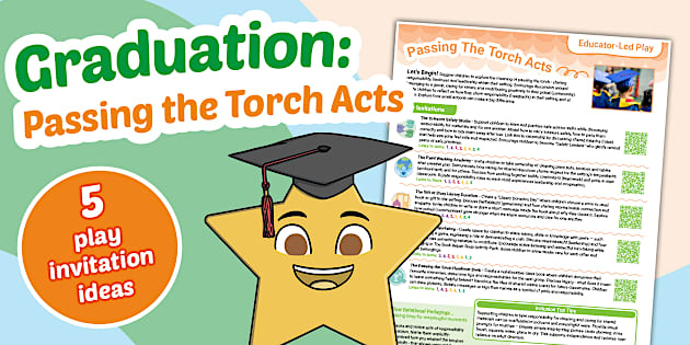 Graduation Torch Graduation: Passing the Torch Acts Educator-Led Play