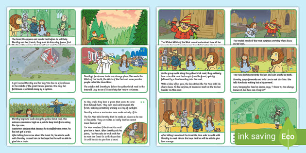 The Wizard Of Oz Story Sequencing