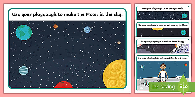 Mondlets fly to the moon Kinderzimmer türkis Poster für Kinder ungerahmt A4 