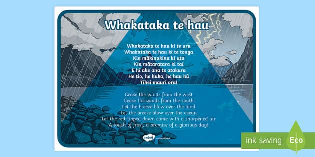 Whakataka Te Hau - Karakia A4 Display Poster (teacher Made)