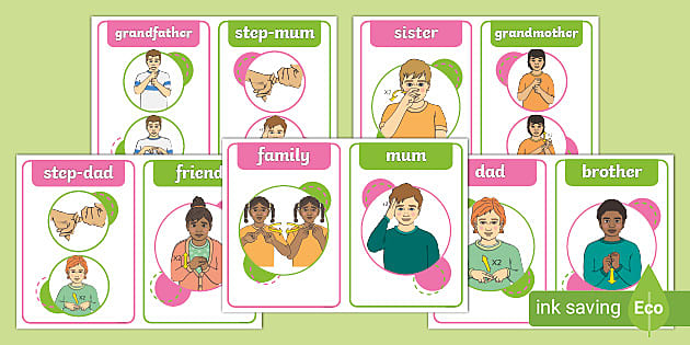 Auslan Family Flashcards