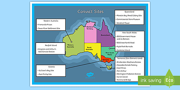 Convict Sites Display Poster Teacher Made Twinkl