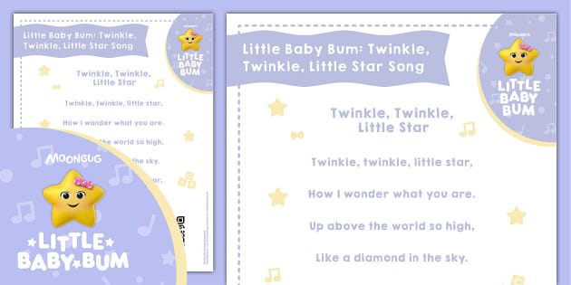 Twinkle Twinkle Little Star Nursery Rhyme Poster - Twinkl