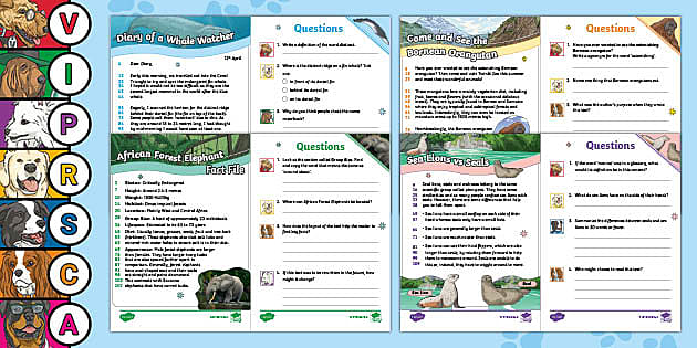 UKS2 Endangered Species 60-Second Reads Activity Pack