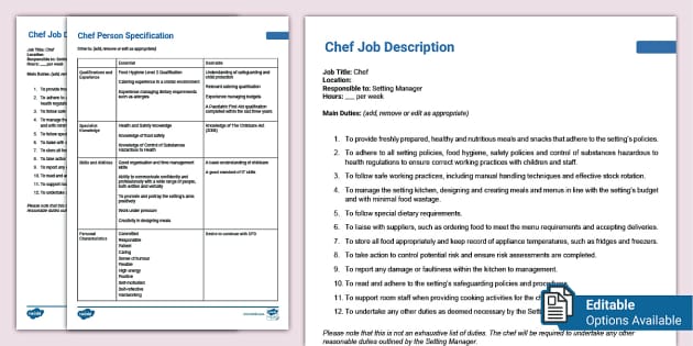 chef-job-description-and-person-specification-for-early-years