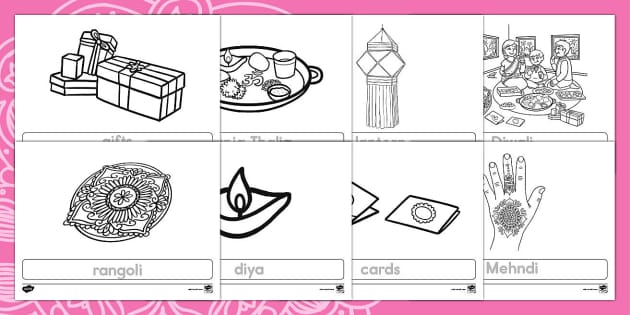 Diwali Dot Markers Coloring Worksheets for Toddler, Diwali Printable  Activities for Toddler 