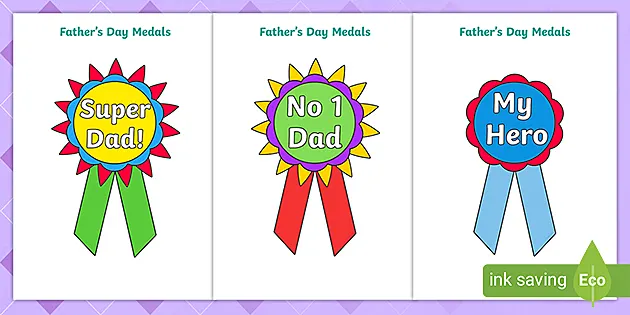 father s day printable badges teacher made