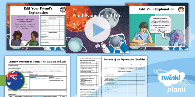 Year 3 Space The King of Space Information Texts Lesson 9