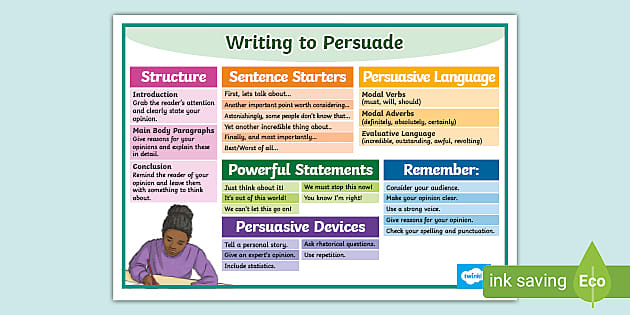 writing to persuade questions