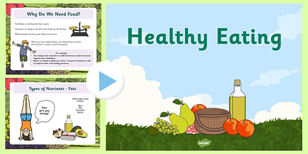 healthy eating presentation for kindergarten