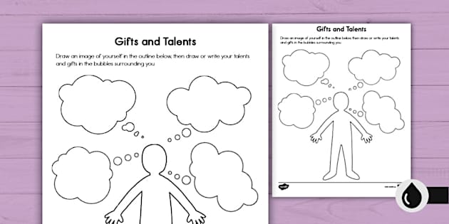 Catholic My Gifts And Talents Worksheet - Twinkl