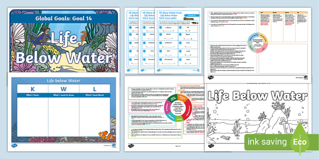 All About Global Goals Life Below Water CfE First Level IDL and Resource Pack