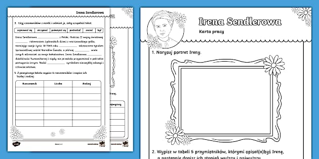 Równania Klasa 6 Karta Pracy Irena Sendlerowa | Karta pracy | Pionierki (teacher made)