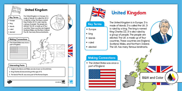 Kindergarten United Kingdom Fact File - Twinkl