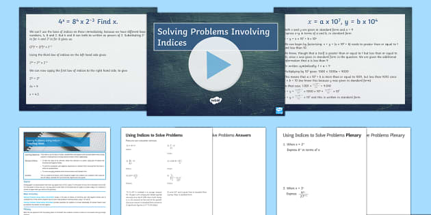 Negative Indices - GCSE Maths - Steps, Examples & Worksheet