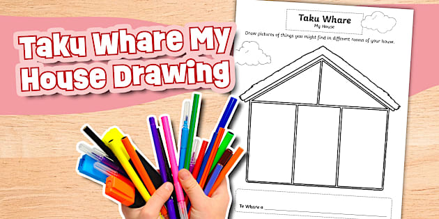 Taku Whare My House Drawing