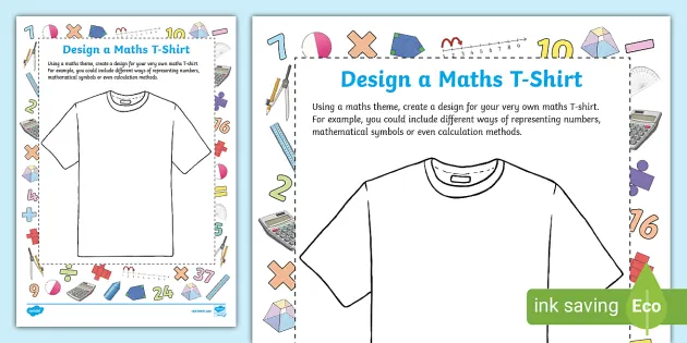 T shirt shop sale math worksheet