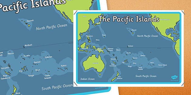 Detailed Map Of Pacific Islands