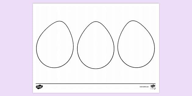FREE! - Plain Easter Egg Colouring Page | Colouring Sheets